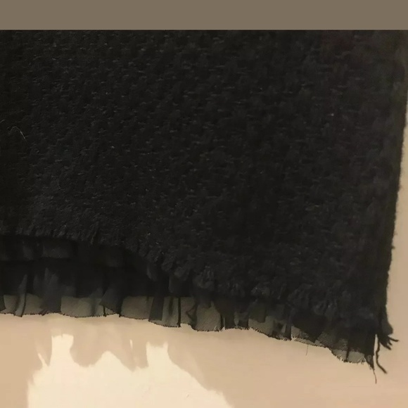 Urban Behavior Black Tweed Style Mini Skirt Size M - Picture 2 of 8